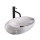 REA-U6651 - Lavatório de bancada ROXY 31x49 cm cerâmica/cinzento/efeito pedra