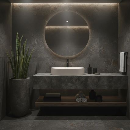 REA-U7341 - Lavatório de bancada NADIA 38,5x61 cm cerâmica/creme