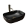 REA-U8470 - Lavatório de bancada BELINDA 33,5x46,5 cm cerâmica/preto fosco