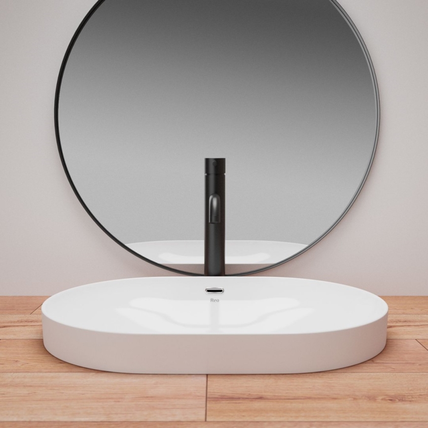 REA-U8700 - Lavatório de bancada ARLETA 42x61,5 cm cerâmica/branco brilhante