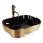 REA-U8780 - Lavatório de bancada BELINDA 33x46,5 cm cerâmica/preto/dourado