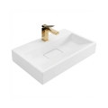 REA-U8901 - Lavatório de bancada GOYA 37x60 cm compósito/branco mate
