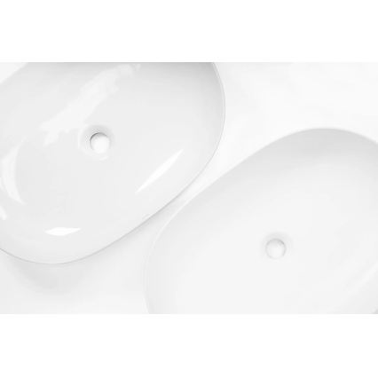 REA-U9653 - Lavatório para bancada CLEO 41x60,5 cm cerâmica/branco mate