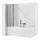 REA-W5696 - Painel dobrável para banheira AGAT 140x80 cm cobre escovado/vidro transparente