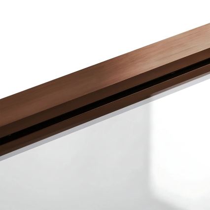 REA-W5696 - Painel dobrável para banheira AGAT 140x80 cm cobre escovado/vidro transparente