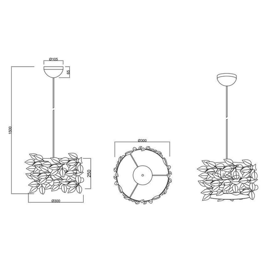 Reality - Candelabro suspenso NEST 1xE27/60W/230V