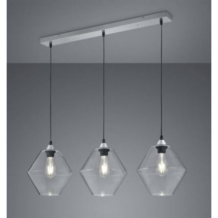 Reality - Candelabro suspenso TRENTO 3xE27/40W/230V