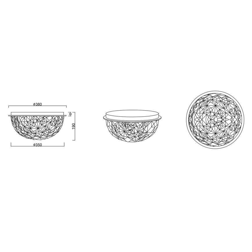 Reality - Iluminação de teto TRITON 3xE14/10W/230V