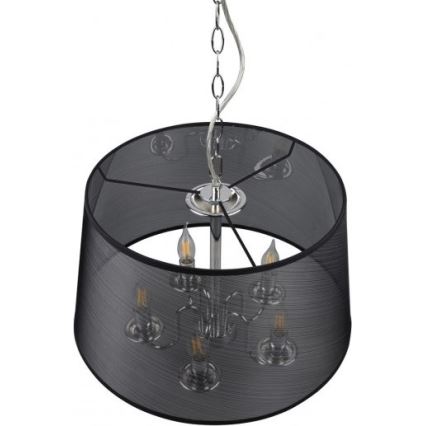 Reality - Lustre LED com corrente CIMA 5xE14/40W/230V preto
