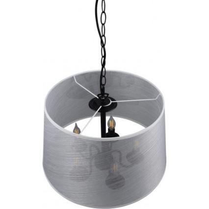 Reality - Lustre LED suspenso em corrente CIMA 5xE14/40W/230V cinza
