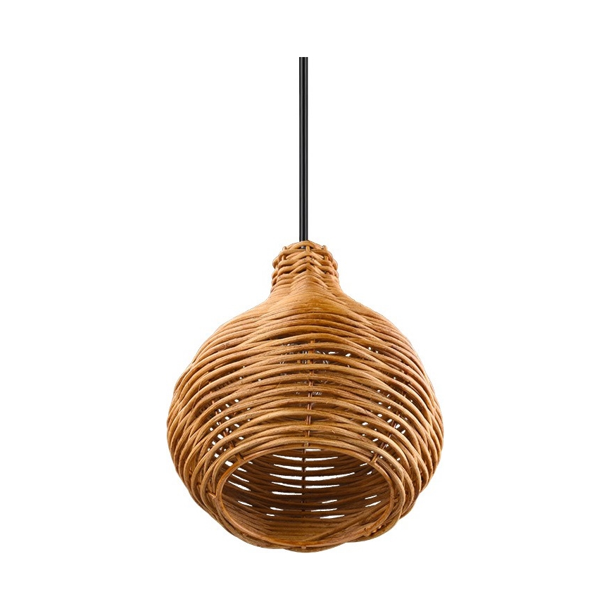 Reality - Lustre suspenso com cabo SPROUT 1xE14/40W/230V castanho/rattan