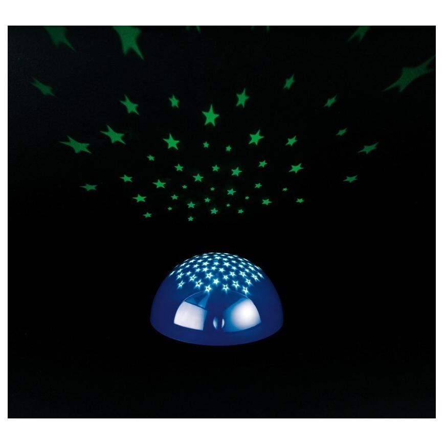 Reality - Projetor LED Touch SIRIUS LED/0,5W/3xAA azul