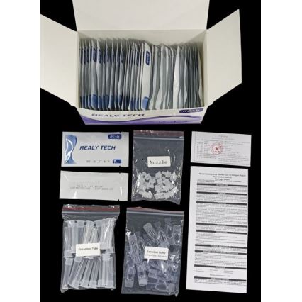 RealyTech - Teste rápido de Antigénio com amostra de saliva COVID-19 20pc