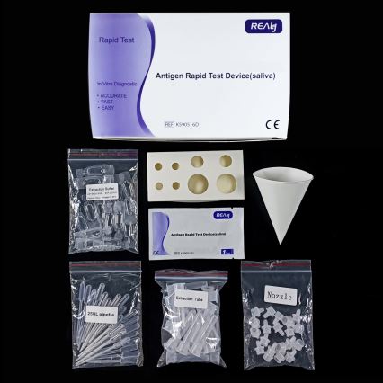 RealyTech - Teste rápido de Antigénio com amostra de saliva COVID-19 20pc