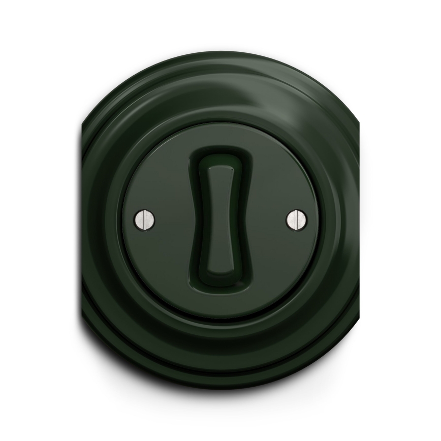Reblig - Botão retro sem moldura verde