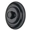 Reblig - Dimmer retro de porcelana rotativo com moldura 250V/10A preto