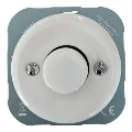 Reblig - Dimmer retro em porcelana sem moldura 250V/10A branco