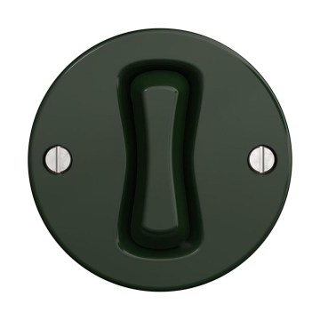 Reblig - Interruptor cruzado retro sem moldura n.º 7 verde