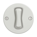 Reblig - Interruptor retro de escada sem moldura n.º 6 branco cerâmico
