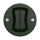 Reblig - Interruptor retro duplo para escada sem moldura n.º 6+6, verde