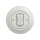 Reblig - Interruptor retro duplo para escadas com moldura n.º 6+6, branco cerâmico