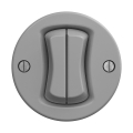 Reblig - Interruptor retro duplo para escadas sem moldura n.º 6+6 cinzento
