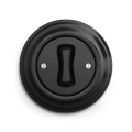 Reblig - Interruptor retro para escadas com moldura n.º 6, preto