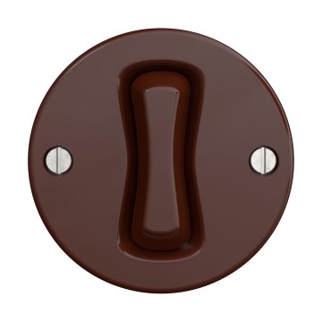 Reblig - Interruptor retro para escadas sem moldura n.º 6 castanho
