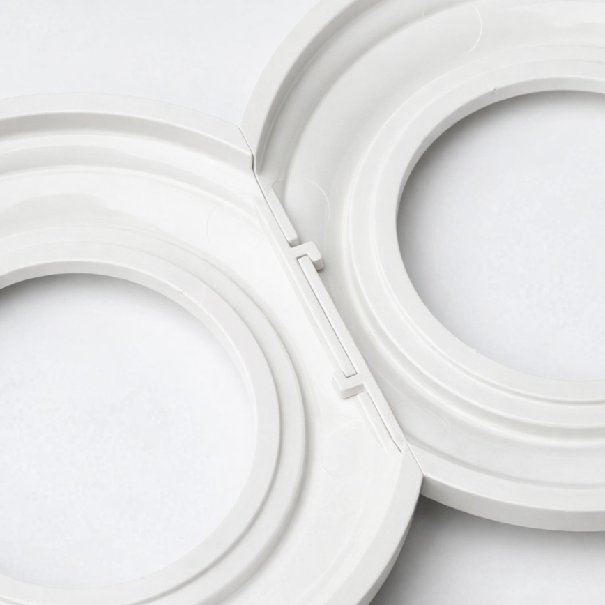 Reblig - Interruptor retro unipolar n.º 1 e tomada 230 V com moldura, branco neve