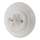 Reblig - Interruptor rotativo retro em porcelana com moldura n.º 5, branco