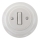 Reblig - Interruptor simples retro em porcelana com moldura para campainha, branco