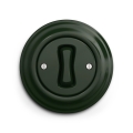 Reblig - Interruptor unipolar retro com moldura n.º 1 verde