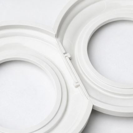 Reblig - Interruptor unipolar Retro n.º 1 e tomada SCHUKO 230V com moldura, branco neve