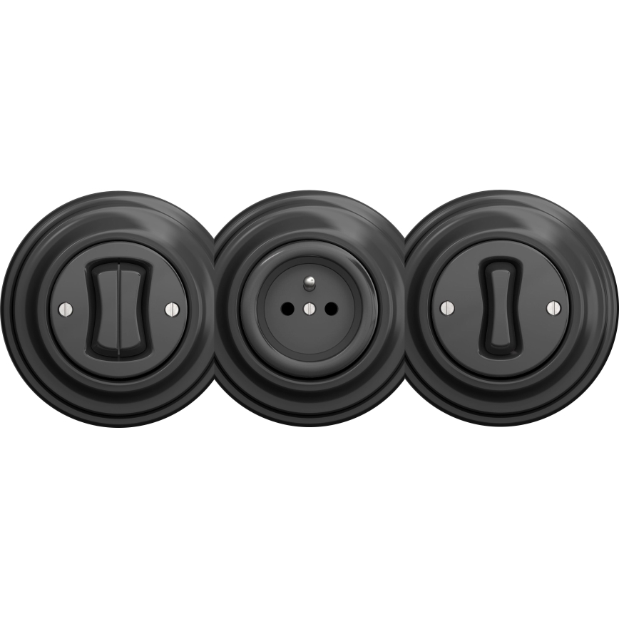 Reblig - Moldura retro central antracite