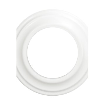 Reblig - Moldura retro central branco neve