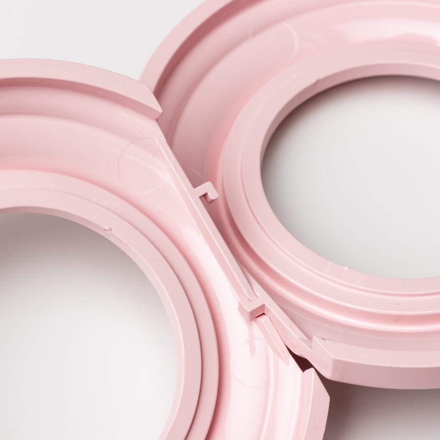 Reblig - Moldura retro central rosa antigo