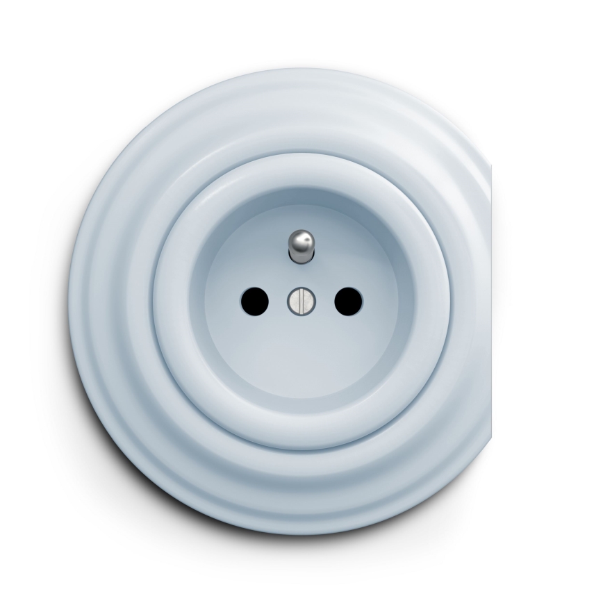 Reblig - Moldura retro com borda azul