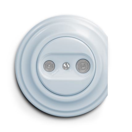 Reblig - Moldura retro com borda azul