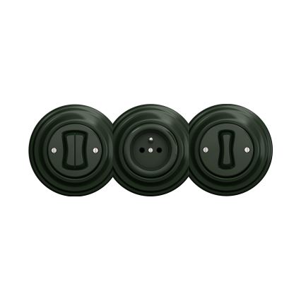 Reblig - Moldura retro com borda verde