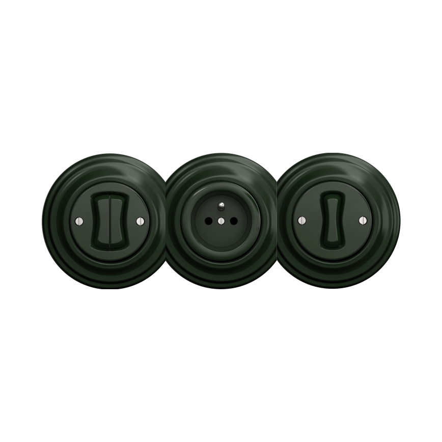 Reblig - Moldura retro com borda verde