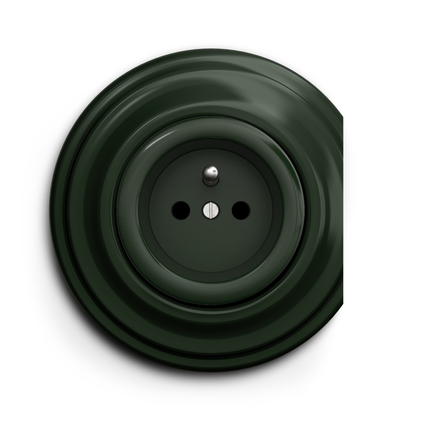 Reblig - Moldura retro com borda verde
