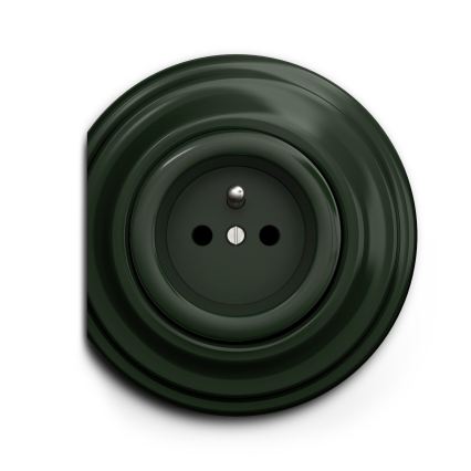 Reblig - Moldura retro com borda verde