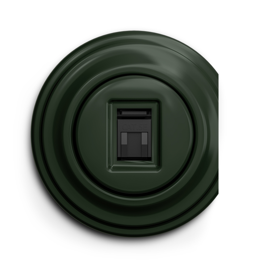 Reblig - Moldura retro com borda verde