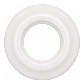 Reblig - Moldura retro em porcelana simples, branca