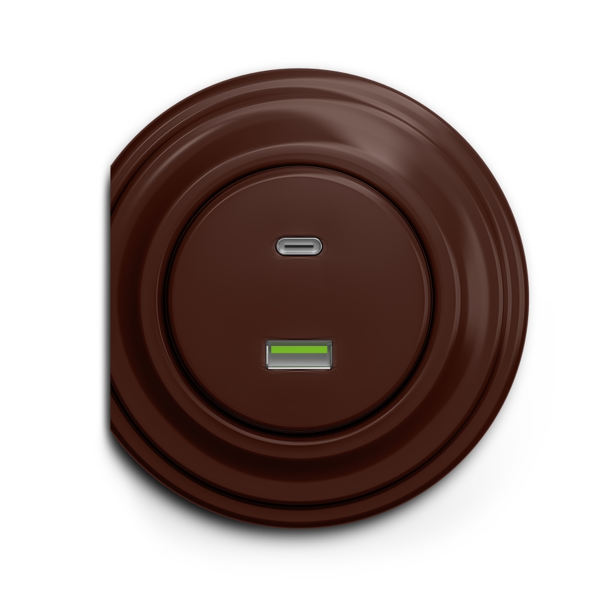 Reblig - Moldura Retro Lateral Castanha