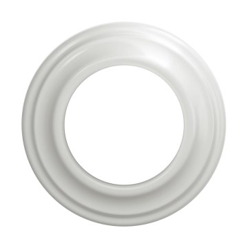 Reblig - Moldura retrô simples em cerâmica branca