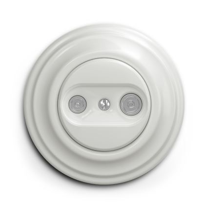 Reblig - Moldura retrô simples em cerâmica branca