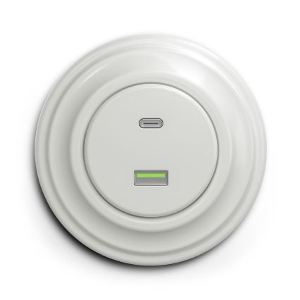 Reblig - Moldura retrô simples em cerâmica branca