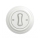 Reblig - Retro interruptor cruzado com moldura n.º 7, branco neve