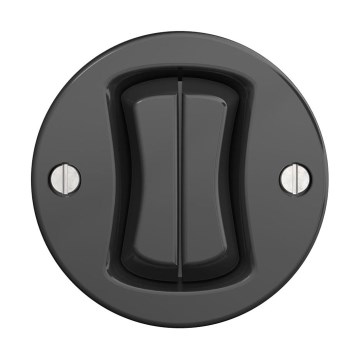Reblig - Retro interruptor duplo sem moldura antracite
